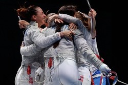 Российские саблистки — чемпионки Олимпийских игр Рио-2016 в командном первенстве