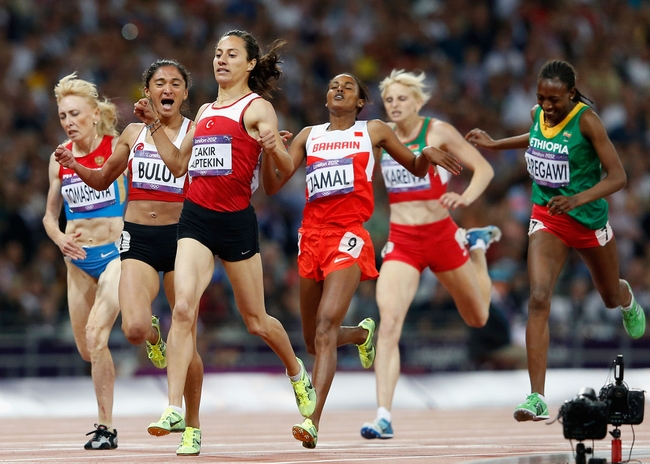 Лондон 2012: на финише финального забега на 1500 метров у женщин
