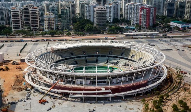 октябрь 2015. Рио 2016, олимпийские объекты: Олимпийский теннисный центр готов на 80%
