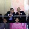 Сочи 2014: Томас Бах и Владимир Путин на хоккейном матче США-Россия