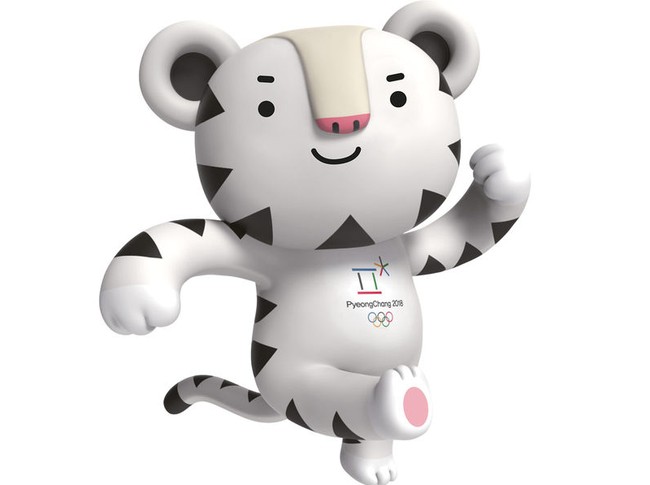 Белый тигр «Soohorang» — талисман зимних Олимпийских игр 2018 года в Пхенчхане (Корея)