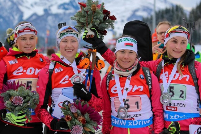 Белорусские биатлонистки — олимпийские чемпионки Пхёнчхана-2018 в эстафете