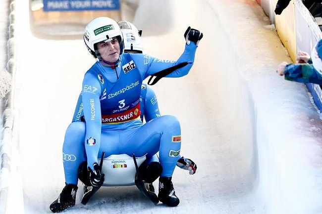 Саночницы из Италии Фёттер и Оберхофер завоевали золото Олимпийских игр 2026 в санях-двойках