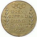 Олимпийская медаль Санкт Моритц 1928