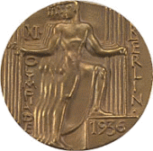 Берлин 1936: памятная медаль, медаль участника Олимпийских Игр