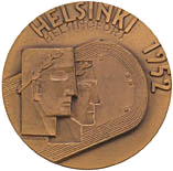 Хельсинки 1952: памятная медаль, медаль участника Олимпийских Игр