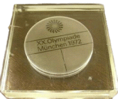Мюнхен 1972: памятная медаль, медаль участника Олимпийских Игр