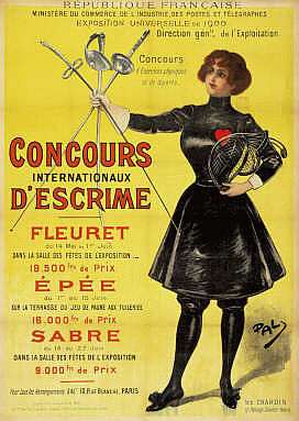 Олимпийский постер, плакат Париж 1900
