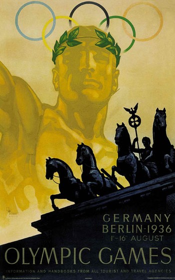 Олимпийский постер, плакат Берлин 1936