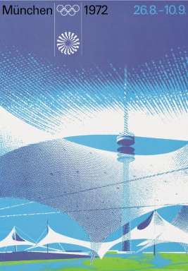 Олимпийский постер, плакат Мюнхен 1972