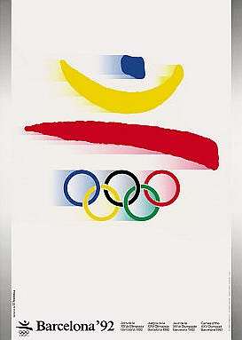 Олимпийский постер, плакат Барселона 1992