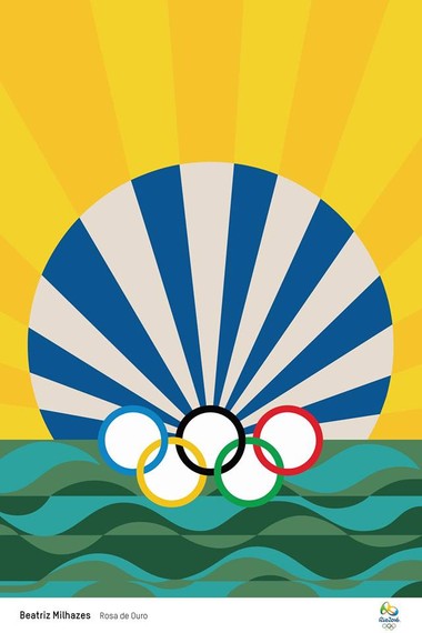 Олимпийский постер, плакат в Рио-де-Жанейро 2016