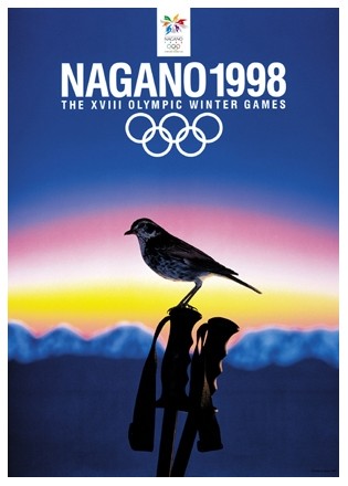 Олимпийский постер, плакат Нагано 1998