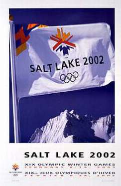 Олимпийский постер, плакат Солт Лейк Сити 2002