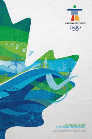 Олимпийский постер, плакат Ванкувер 2010
