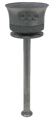 1956 Кортина д`Ампеццо. Олимпийский факел