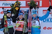 Ольга Зайцева - третья в спринте на этапе Кубка мира в Хохфильцене