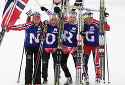 Норвежки выиграли эстафету в Лиллехаммере
