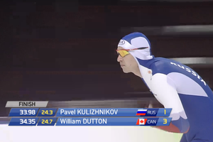 Павел Кулижников выбежал из 34 секунд и установил мировой рекорд на 500-ке на этапе КМ в Солт-Лейк-Сити