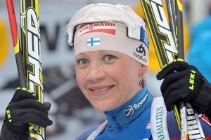 Кайса Мякяряйнен — первая в гонке преследования на этапе Кубка мира в Эстерсунде