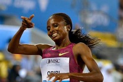 Кенийская бегунья Обири — чемпионка мира на дистанции 5000 метров