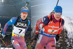 Биатлонисты Юрлова-Перхт и Волков выиграли масс-старт на «Рождественской гонке 2017»
