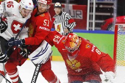 Сборная России по хоккею одержала победу над командой Швейцарии на чемпионате мира 2018 в Дании