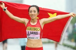 Китайская легкоатлетка Руи Лян — чемпионка мира в ходьбе на 50 км