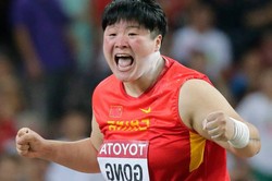 Китаянка Лицзяо Гун — чемпионка мира в толкании ядра