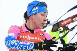Ульяна Кайшева выиграла спринт на этапе Кубка IBU в Мартелло, Сливко — третья