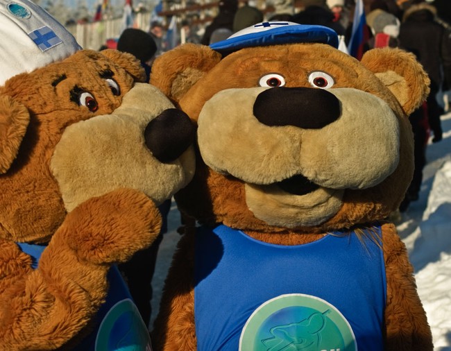 Нелли и Налле – очаровательные мишки-талисманы Чемпионата мира 2015 по биатлону в Контиолахти