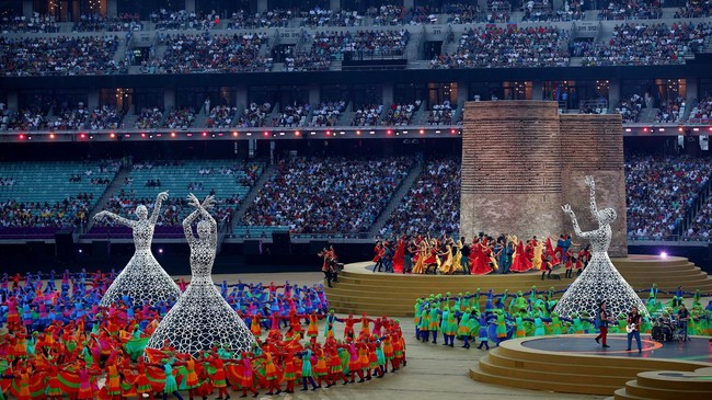 28–06–2015. Баку. Церемония закрытия Европейских игр