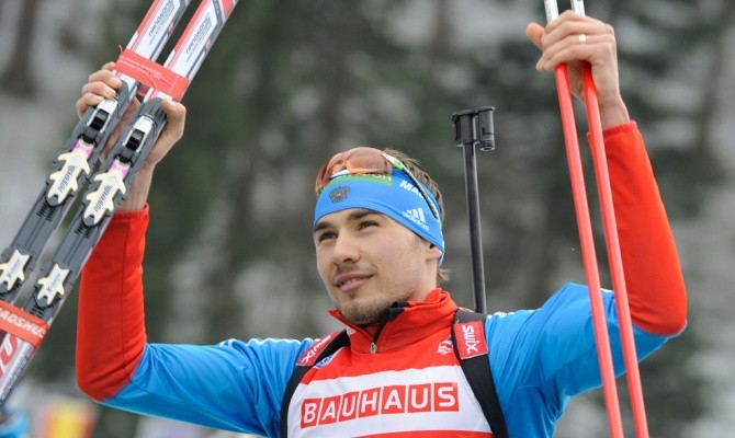 Антон Шипулин — бронзовый призёр гонки преследования на этапе в Хохфильцене