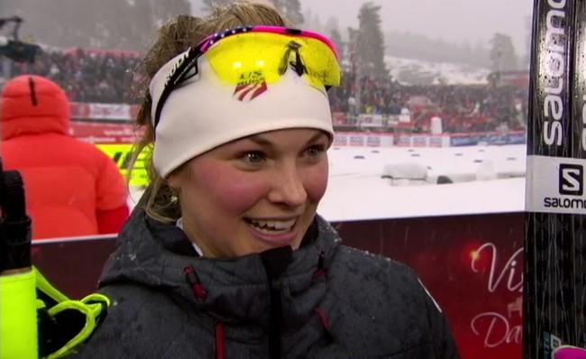Американка Диггинс — победительница гонки на 5 км в рамках этапа «Тур де Ски»