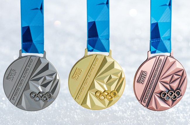Медали зимних Юношеских Олимпийских игр 2016 в Лиллехаммере. Аверс (лицевая сторона)