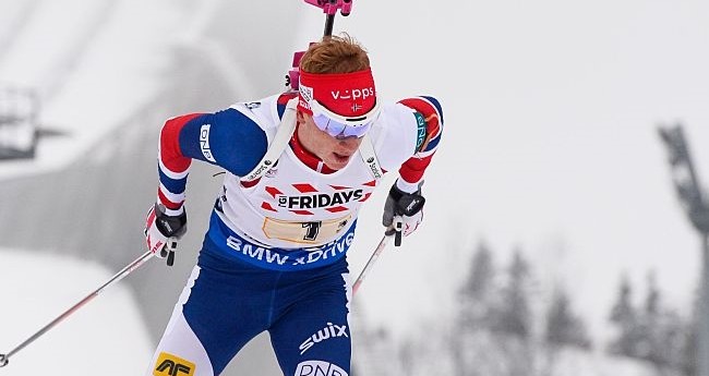 Норвежец Йоханнес Бё выиграл масс-старт на чемпионате мира в Холменколлене