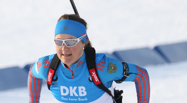 Екатерина Юрлова выиграла спринт на чемпионате России по биатлону в Ханты-Мансийске
