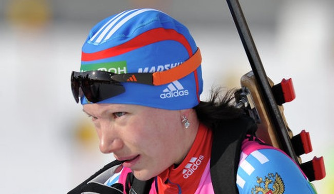 Анастасия Загоруйко выиграла масс-старт на чемпионате России по биатлону в Ханты-Мансийске
