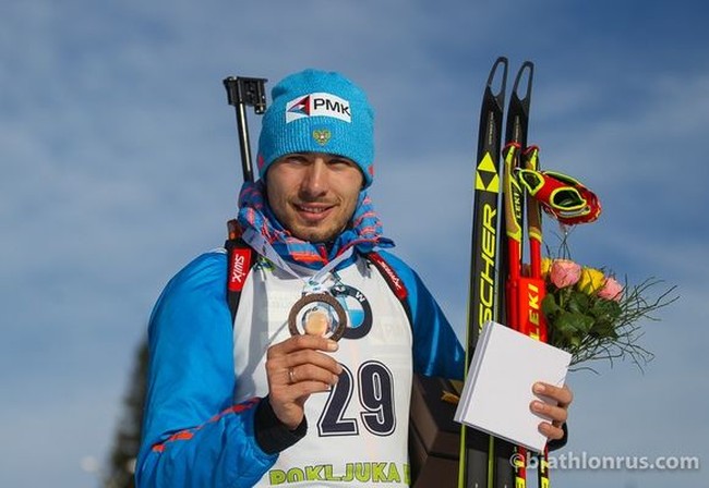 Бронзовый призер спринта россиянин Антон Шипулин