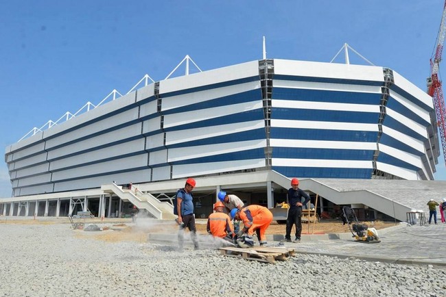 Строительство стадиона в Калининграде к ЧМ-2018 по футболу