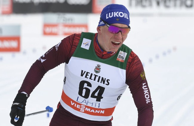 Александр Большунов — бронзовый призёр спринта на этапе Кубка мира в Драммене