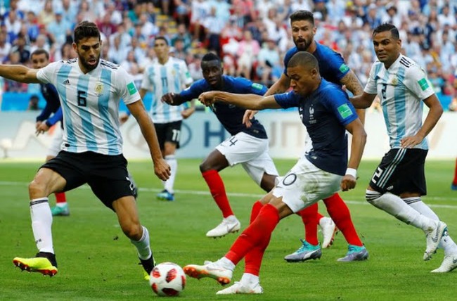 Французы пробилась в четвертьфинал ЧМ-2018, обыграв команду Аргентины в первом матче 1/8 финала