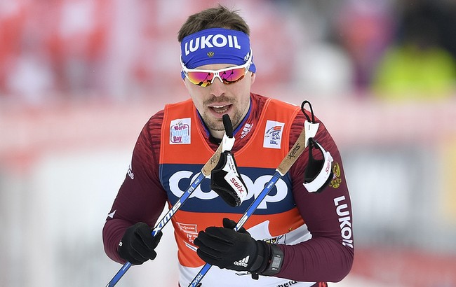 Сергей Устюгов — победитель гонки на 15 км свободным стилем в рамках «Тур де Ски 2019», Большунов — третий