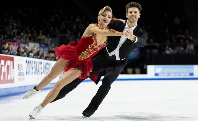 Степанова и Букин — серебряные призёры этапа Гран-при «Скейт Америка» в танцах на льду