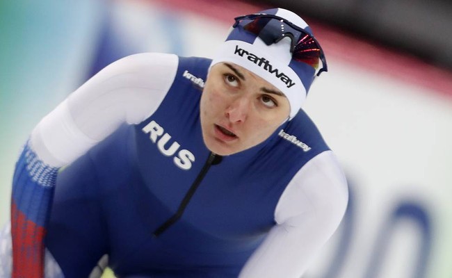 Конькобежка Ангелина Голикова завоевала серебро на дистанции 500 м на II этапе Кубка мира в Херенвене