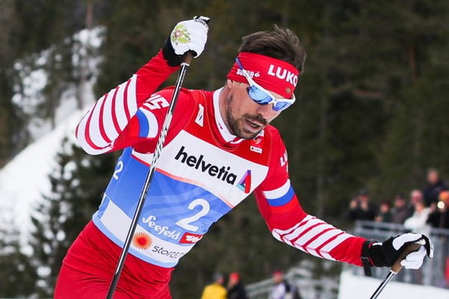 Российские лыжники завоевали золото и серебро в мужской эстафете на этапе Кубка мира в Лиллехаммере