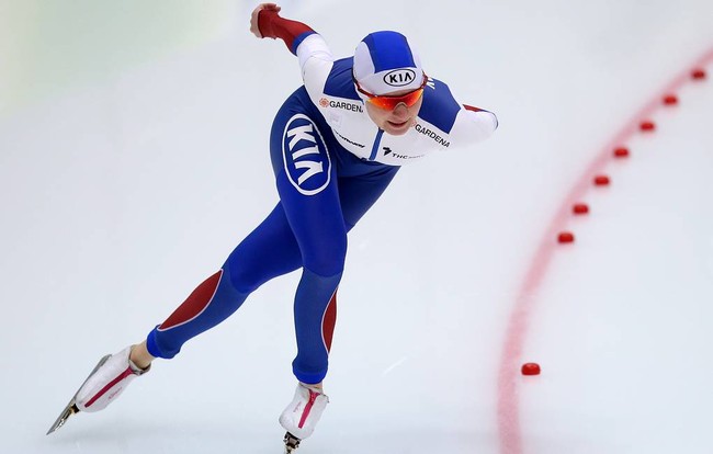 Конькобежка Наталья Воронина выиграла дистанцию 3000 метров на II этапе Кубка мира в Херенвене