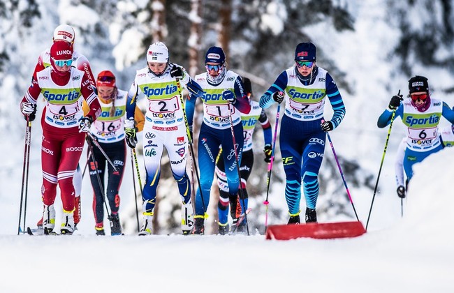 Российские лыжники завоевали серебро в смешанной эстафете в рамках молодёжного чемпионата мира в Вуокатти