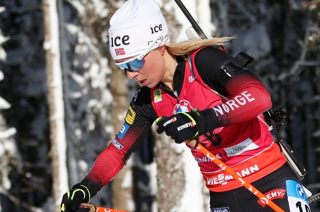 Норвежка Экхофф выиграла гонку преследования на этапе КМ в Нове-Место, Миронова — 14-ая
