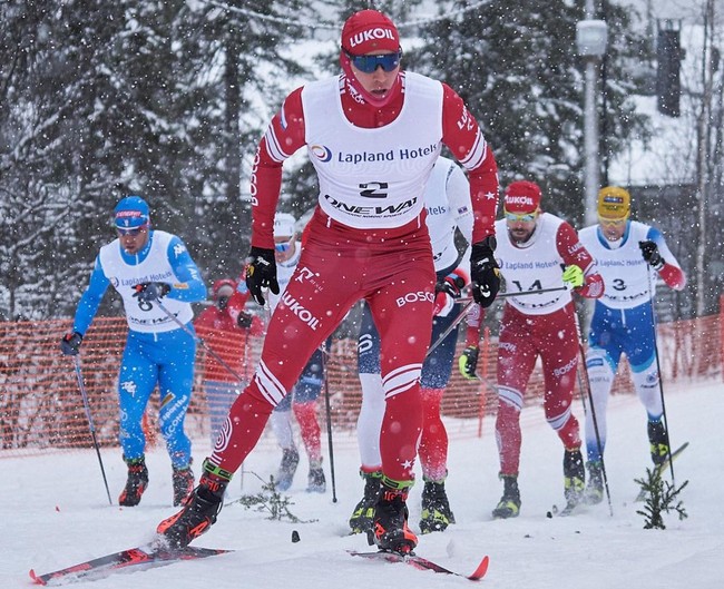 Победа в спринте в соревнованиях FIS в Муонио присуждена Александру Терентьеву, Устюгов — второй